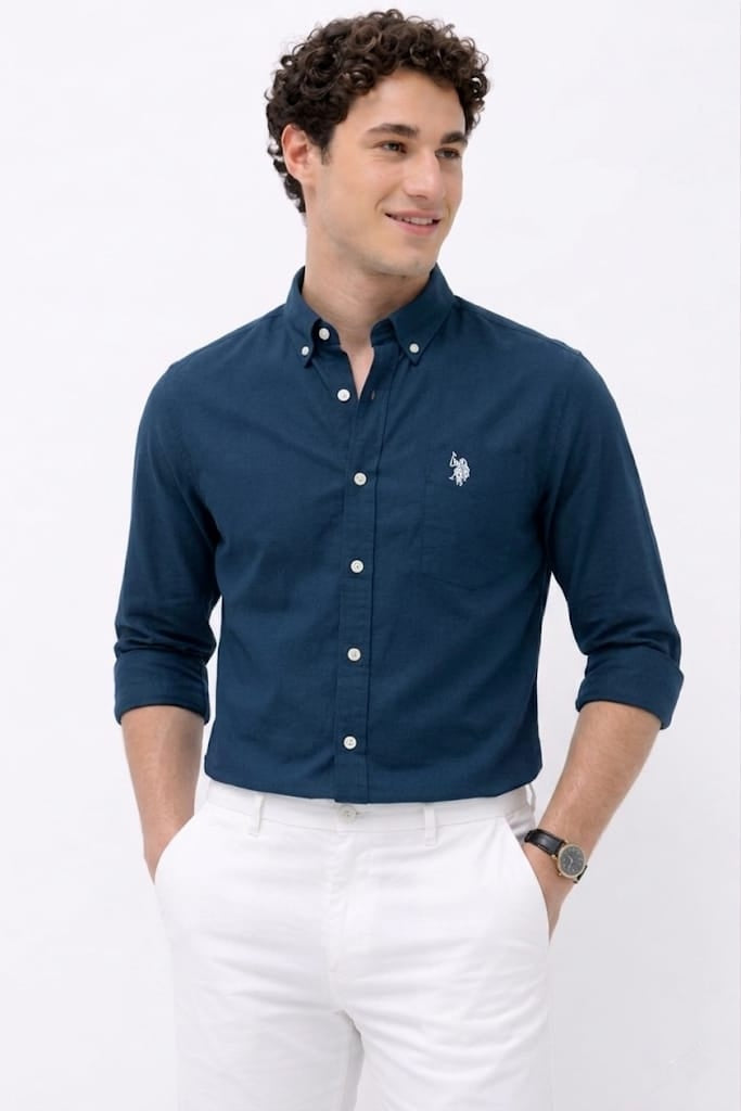 Premium Quality Shirt™ Navy blue color