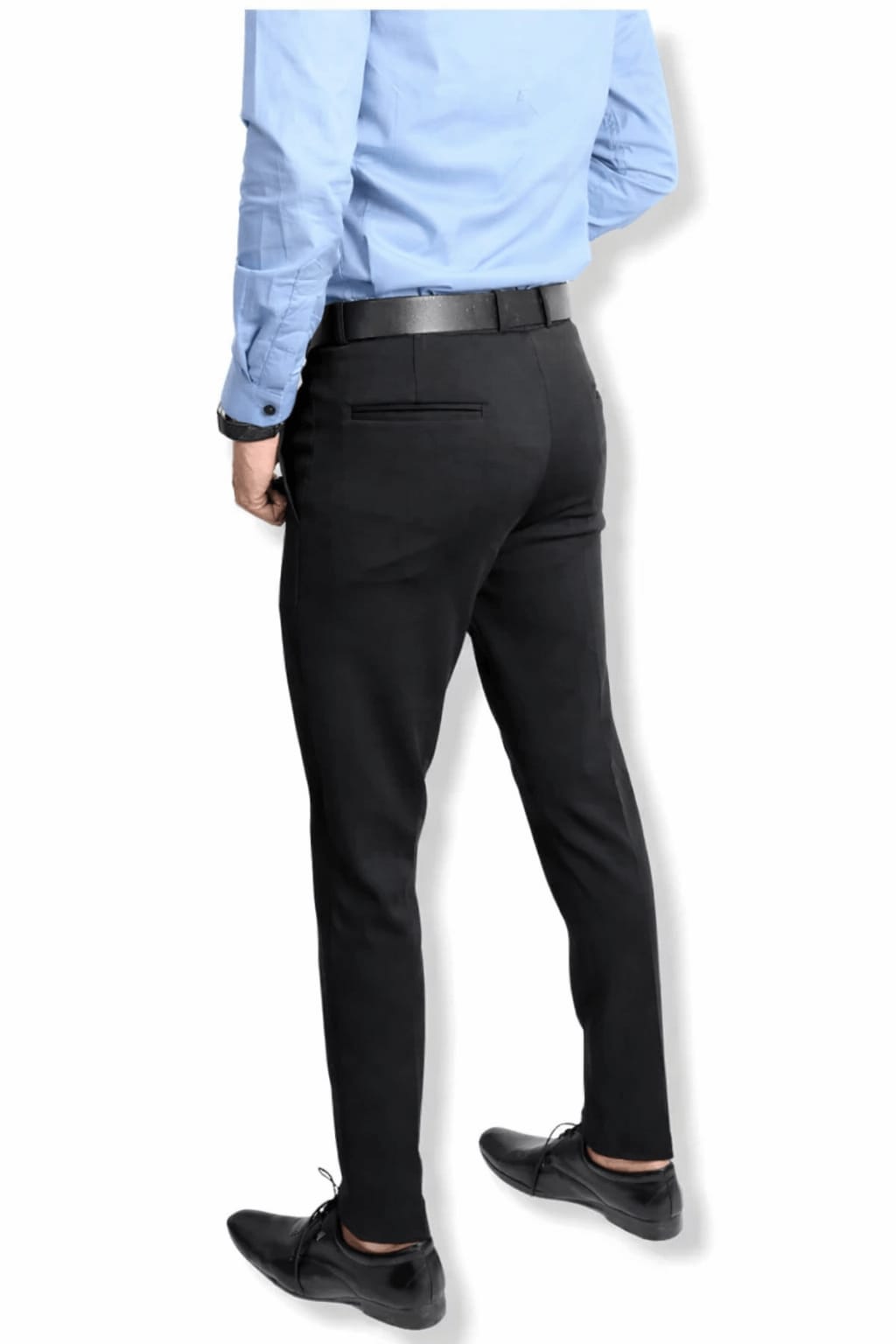 Black Formal Trousers™ Stretchable And Wrinkle Free Fabric.
